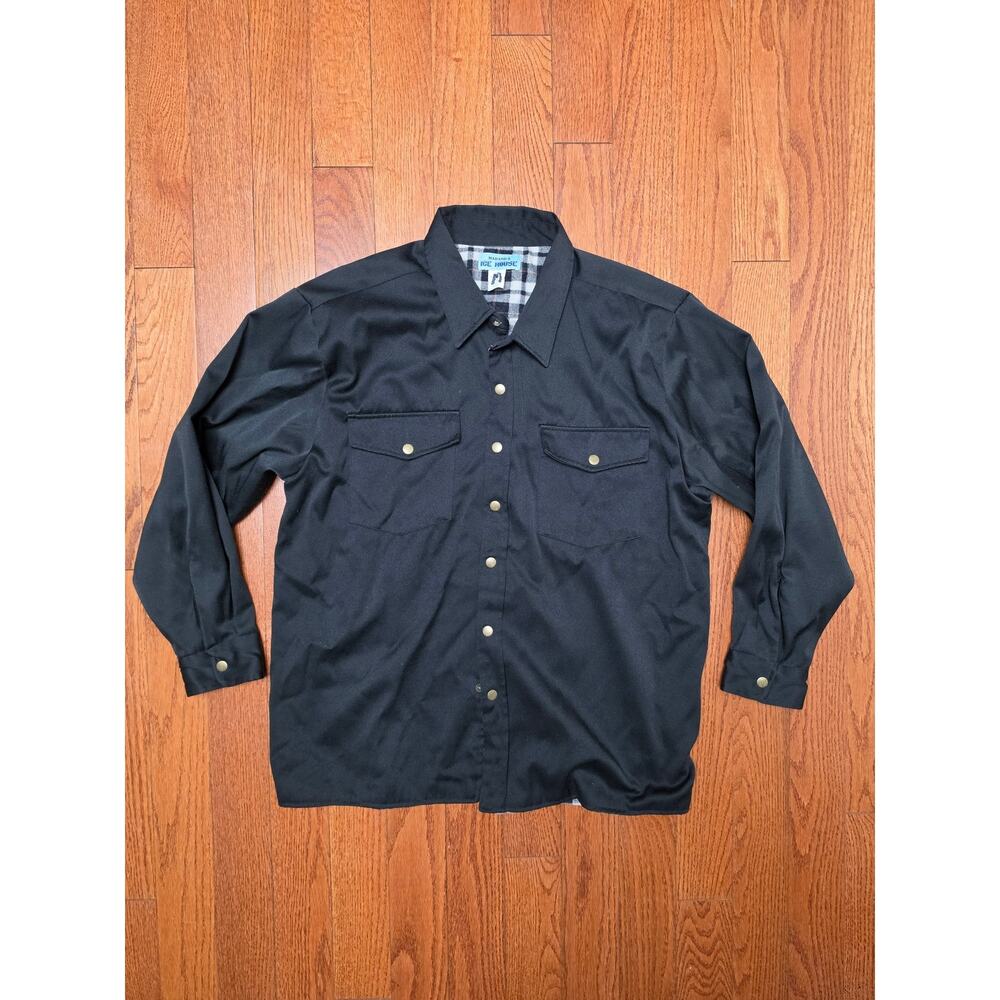 Haband's Ice House Men's XL Flannel Lined Shacket Jacket Grunge Y2K